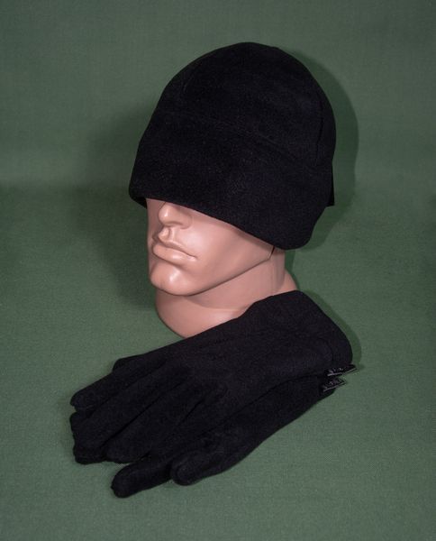 Рукавиці чоловічі флісові 320 г/м&sup2;, розмір 9, чорні 416 фото
