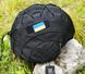 Кавер на каску з козирком (Ballistic Helmet KC-HM001, Темп 3000) чорний з кордури 6041 фото 1