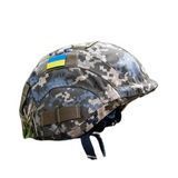 Кавер на каску с козырьком кордура пиксель XL 604 фото