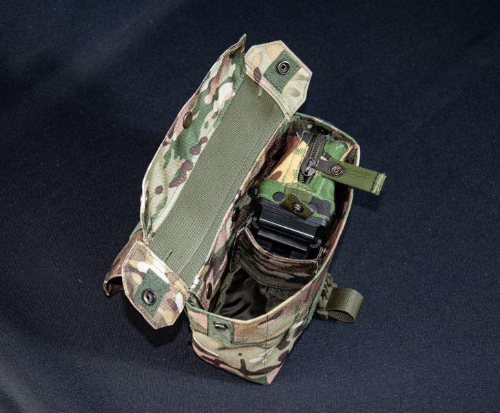 Підсумок КІРАСА під M60/Minimi/M249, сумка-нерозсипайка на 200 патронів, кордура мультикам 2000 фото