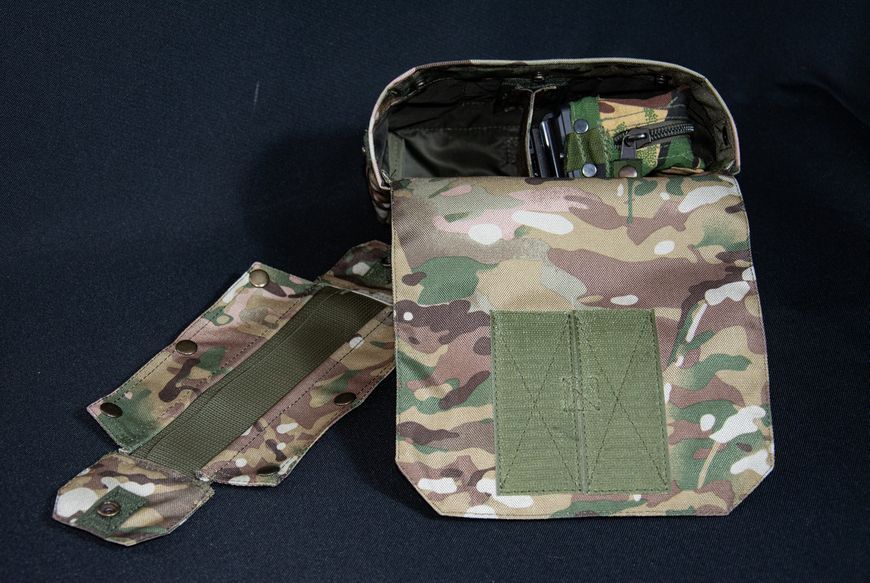 Підсумок КІРАСА під M60/Minimi/M249, сумка-нерозсипайка на 200 патронів, кордура мультикам 2000 фото