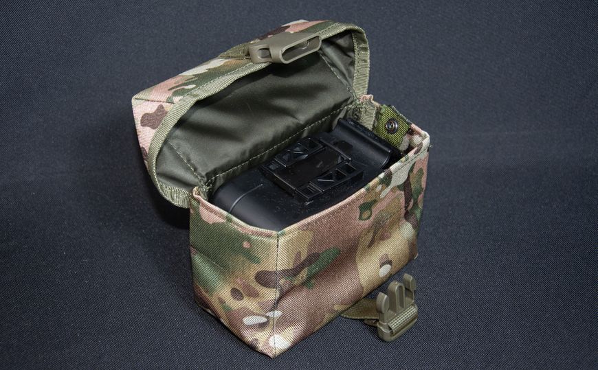 Підсумок Кіраса закритий під короб за кулями для M60/Minimi/M249 на 100 патронів кордура мультикам 2100 фото