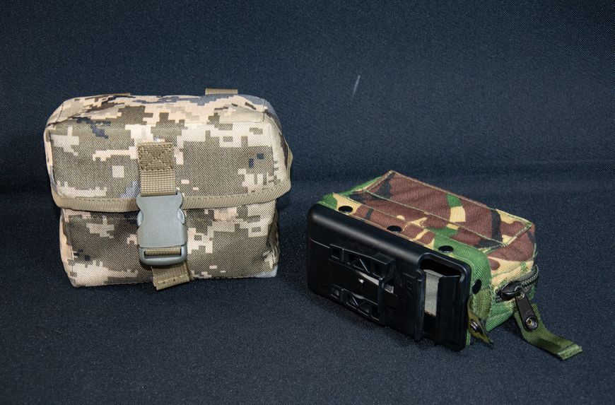 Підсумок під M60/Minimi/M249, сумка-нерозсипайка на 100 патронів, піксель 2101 фото