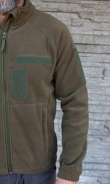 Фліска тактична, турецький фліс 320 г/м&sup2;, хакі ЗСУ, розмір M (46-48) 413 фото