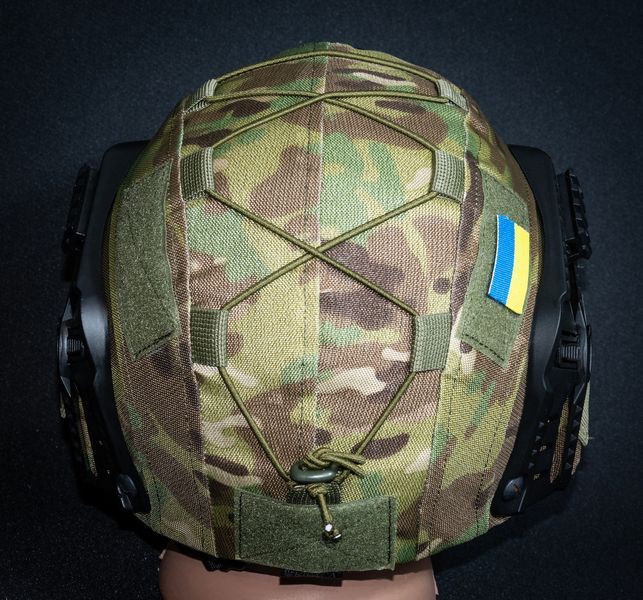 Кавер з вікном під консоль на військовий шолом "вухатий" з кордури мультикам L 601 фото