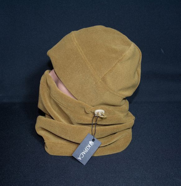 Комплект шапка и бафф из турецкого флиса плотностью 320 грм койот Койот One Size 814 фото
