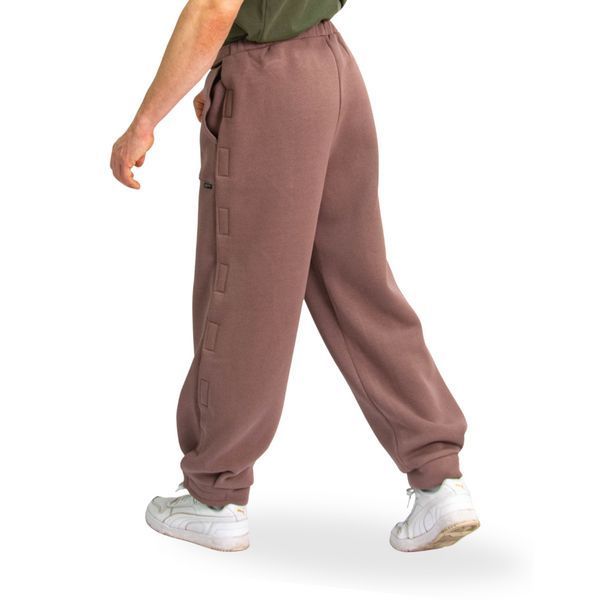 Адаптивные брюки из трёхнитки с начёсом мокко One Size 4221 фото