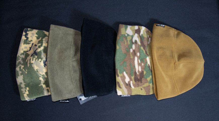 Шапка мужская флисовая 320 грм/м.кв Хаки One Size 827 фото